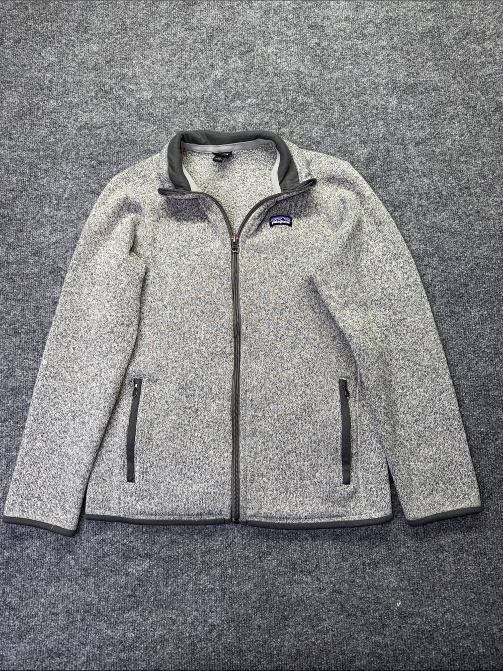 Patagonia Gray Heather Full-Zip Kids Fleece Jacket